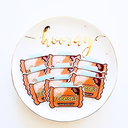Peanut butter candy magnetic bookmark