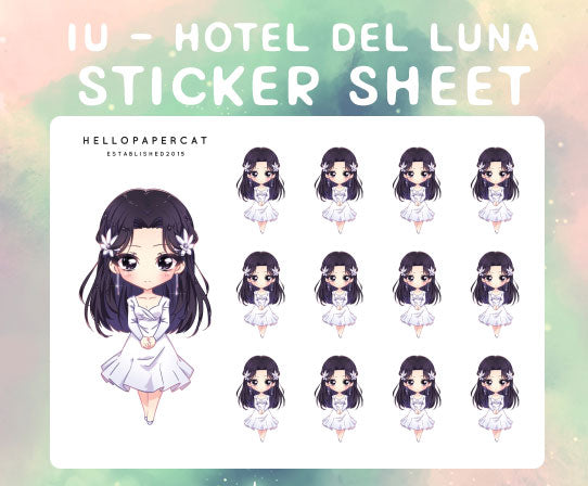 IU Hotel Del Luna sticker sheet