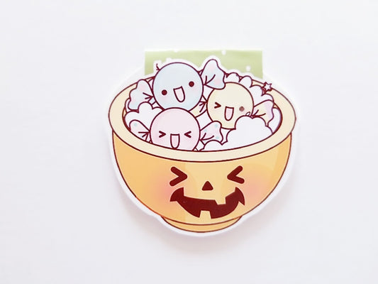 Halloween candy dish magnetic bookmark