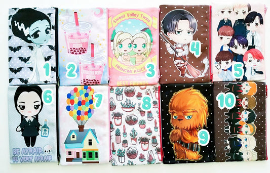 Kawaii zip pouches