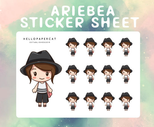 Ariebea sticker sheet