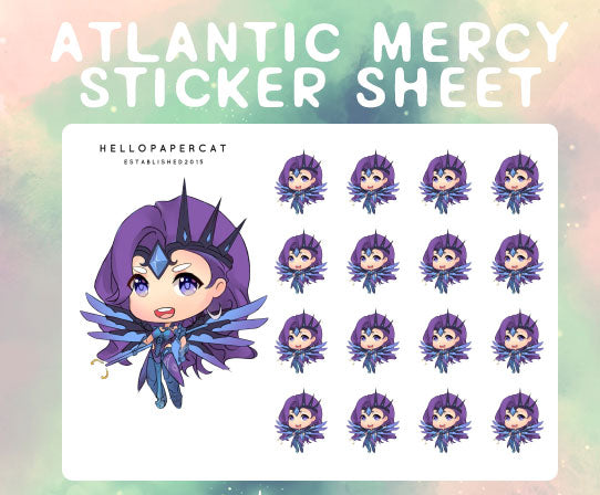 Atlantic Mercy sticker sheet