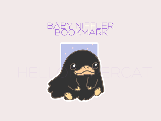 Baby Platypus inspired magnetic bookmark