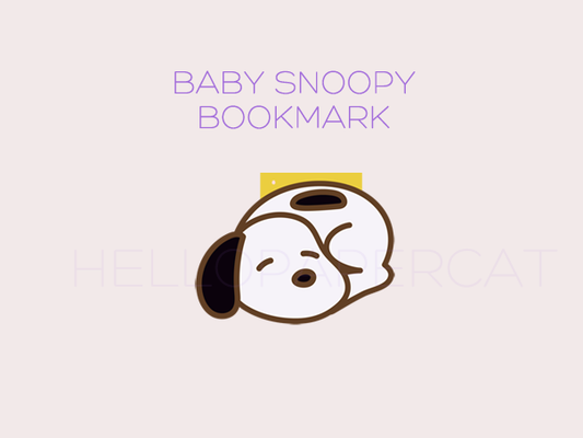 Peanut puppy inpsired magnetic bookmark