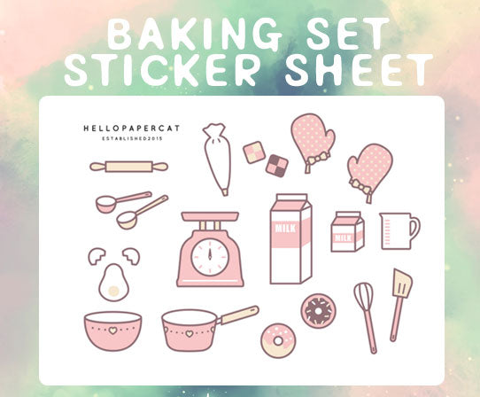 Baking Set sticker sheet
