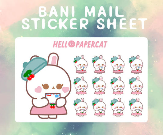 Milky Mail sticker sheet