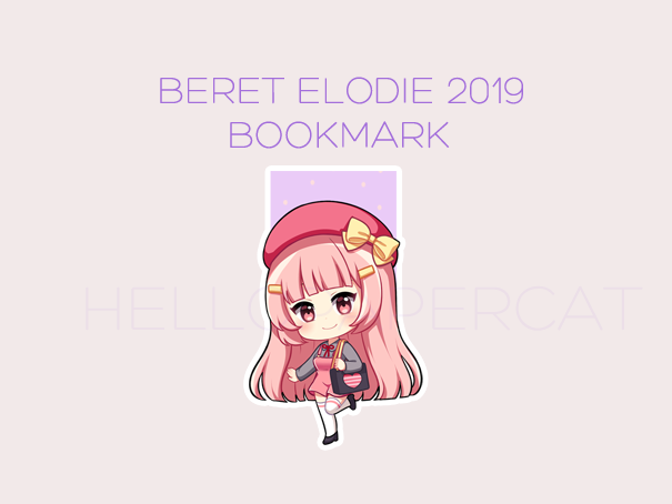 Beret Elodie 2019 magnetic bookmark