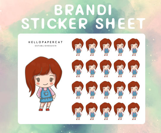 Brandi sticker sheet