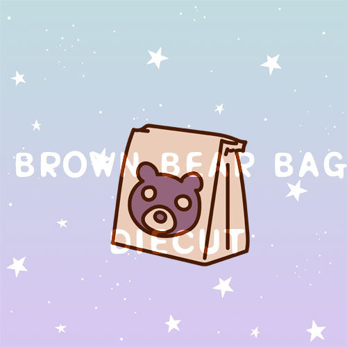 Brown Bear Bag die cut