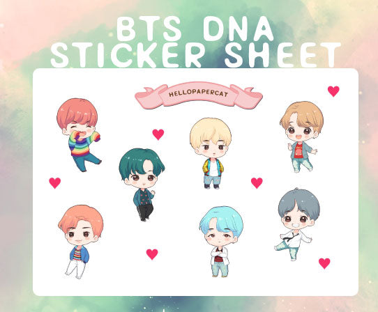 BTS Sticker Sheets