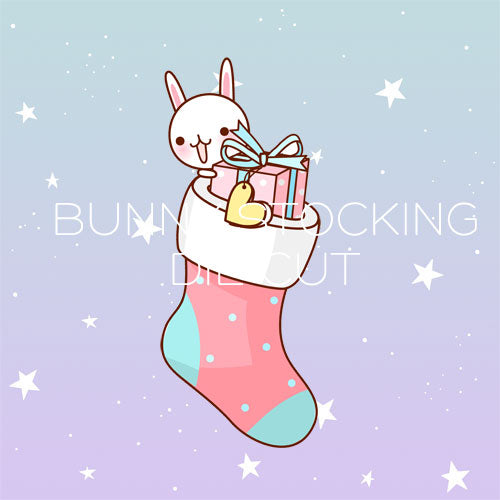 Bunny Stocking die cut