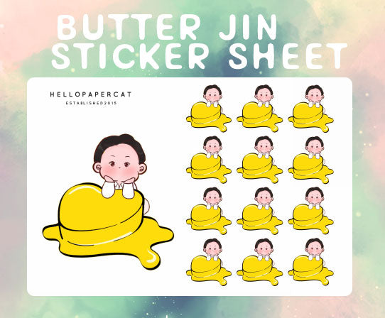 Butter Jin sticker sheet