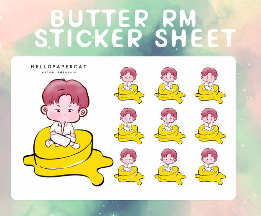 Butter RM sticker sheet