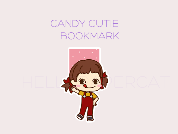 Candy Cutie magnetic bookmark