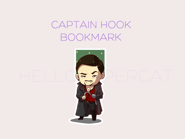 Captain Hook - OUaT magnetic bookmark