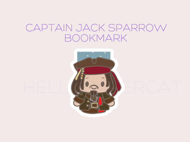 Captain inspired magnetic bookmark