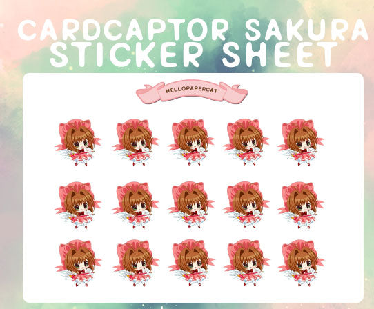 Cardcaptor Sakura sticker sheet