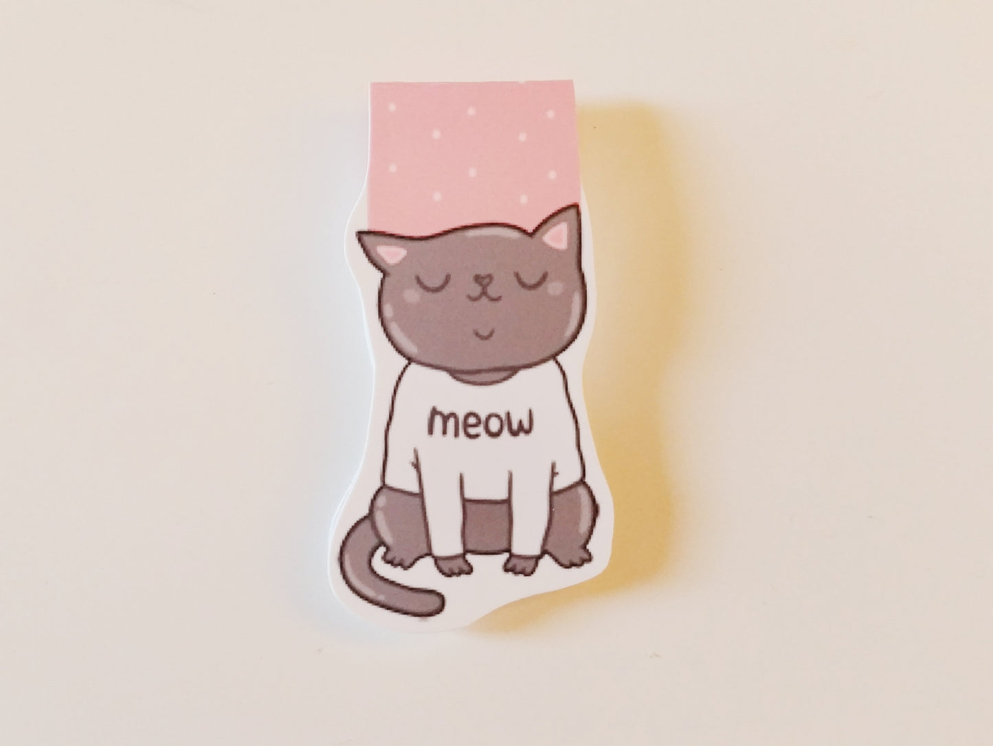 meow mini magnetic bookmark