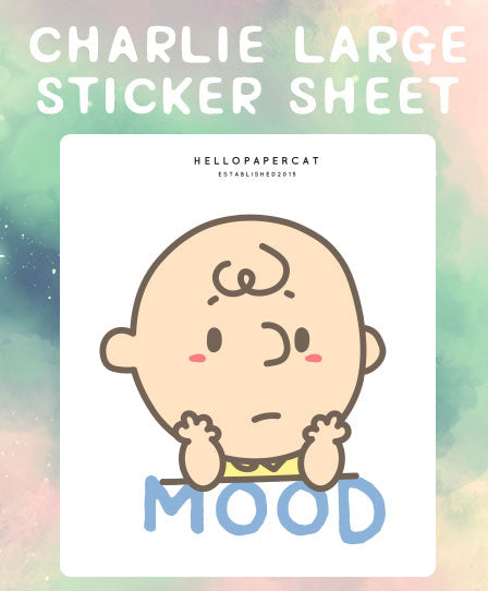 Charlie Mood sticker sheet