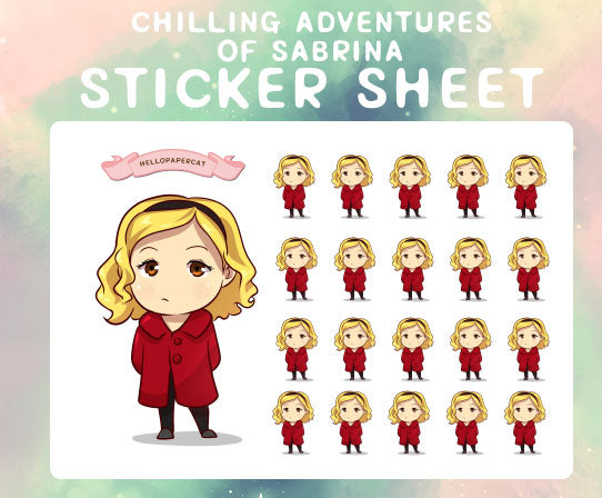 Chilling Adventures of Sabrina sticker sheet