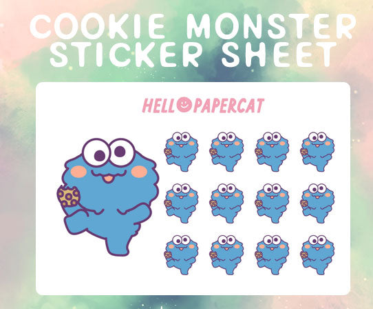 Cookie Monster Insp. sticker sheet