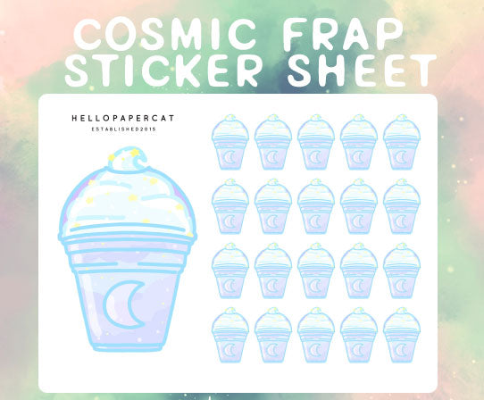 Cosmic Frap sticker sheet
