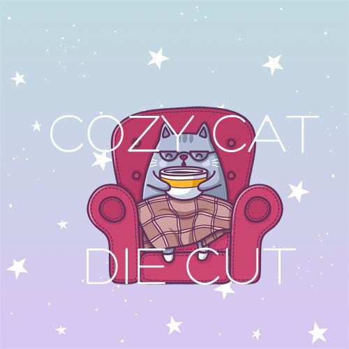 Cozy Cat die cut
