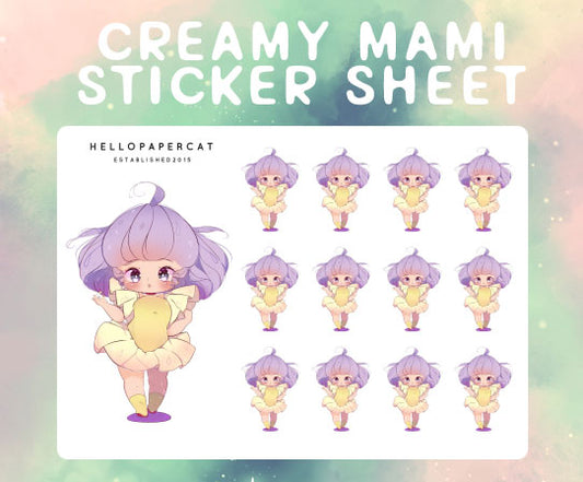 Magical Creamy Mami sticker sheet