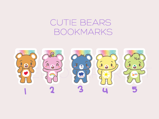 Cutie Bears magnetic bookmarks
