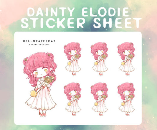 Dainty Elodie sticker sheet