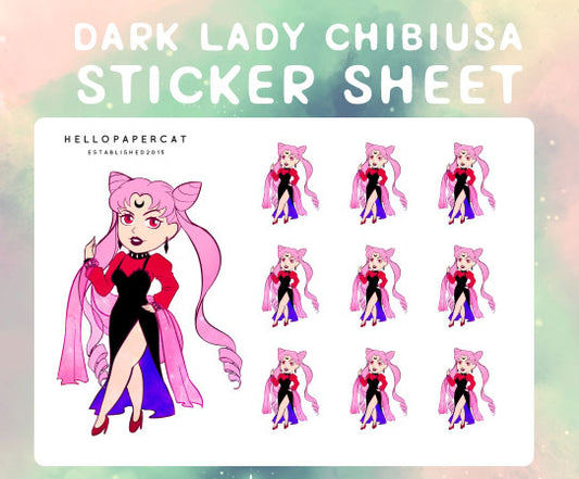 Dark lady Chibiusa sticker sheet