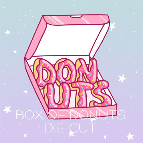 box of donuts die cut