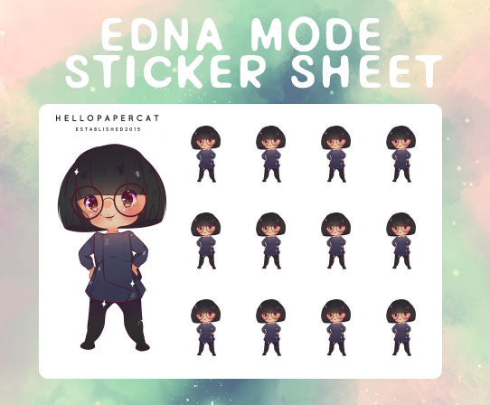 Edna M. sticker sheet