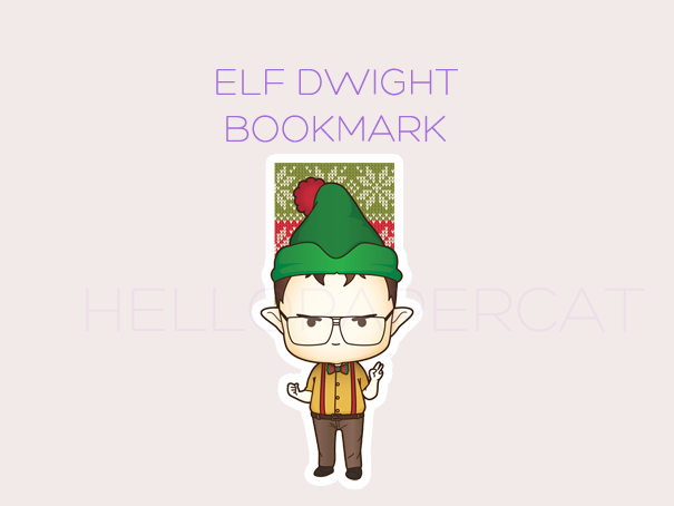 Elf inspired magnetic bookmark
