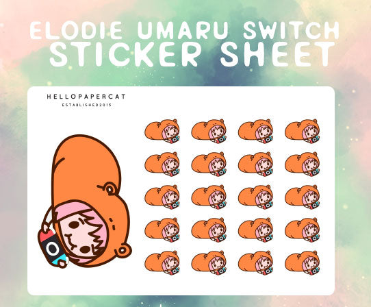 Elodie Umaru switch sticker sheet