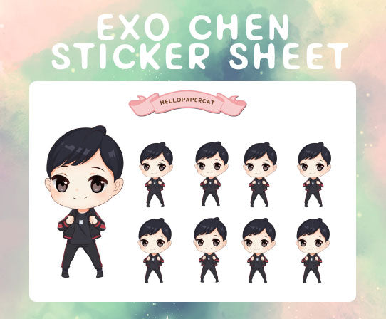 EXO Chen sticker sheet