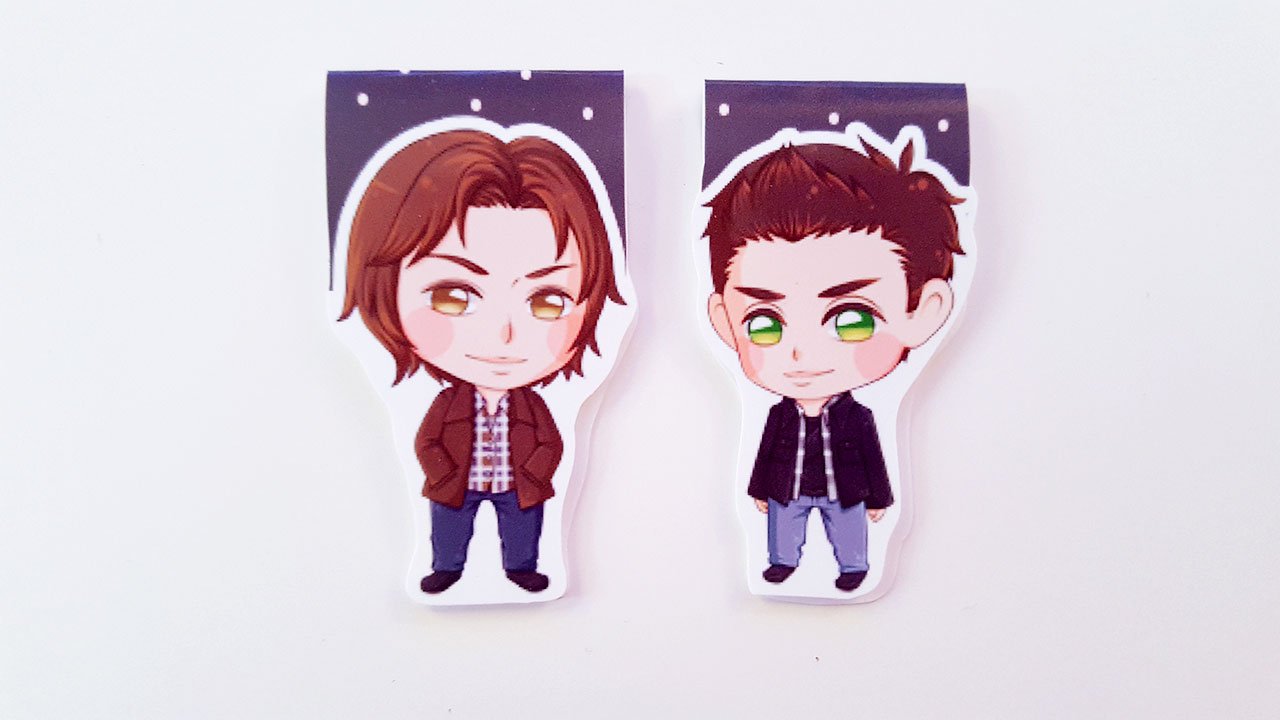 Spn brothers magnetic bookmarks