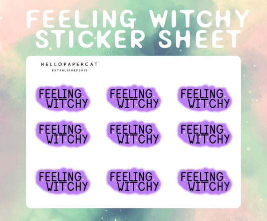 Feeling Witchy sticker sheet