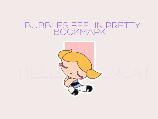 Bubbles feelin pretty magnetic bookmark