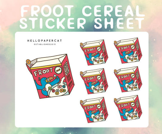 Froot Cereal sticker sheet