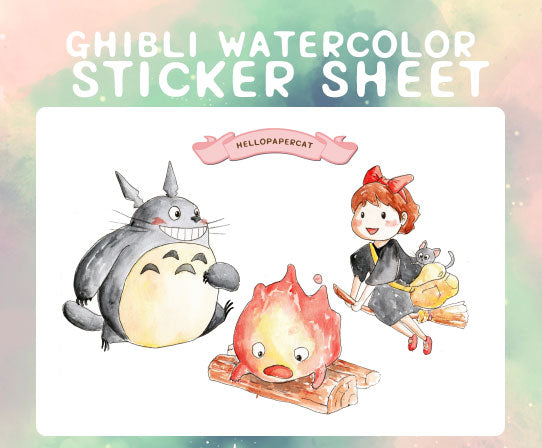 Watercolor cozy feels inspired sticker sheet
