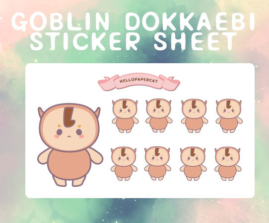 Goblin Dokkaebi sticker sheet