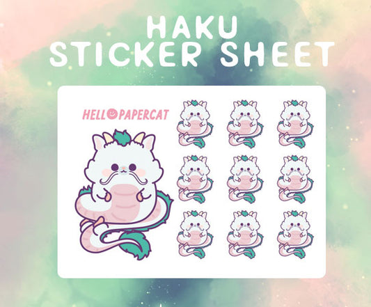 Haku Cutie sticker sheet