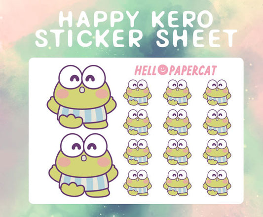 Happy Kero sticker sheet