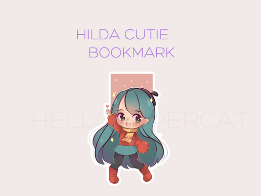 Hilda Cutie inspired magnetic bookmark