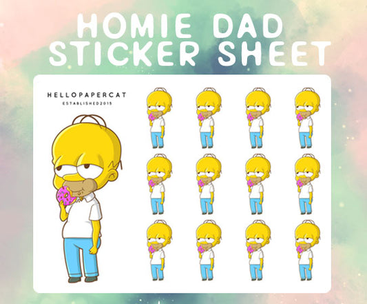 Homie Dad sticker sheet