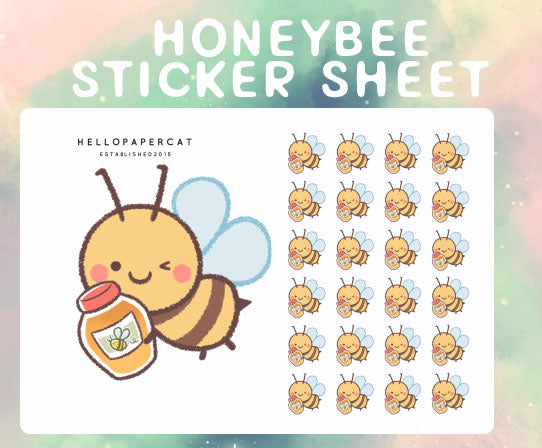 Honeybee cutie sticker sheet