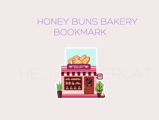 Honey Buns Bakery magnetic bookmark