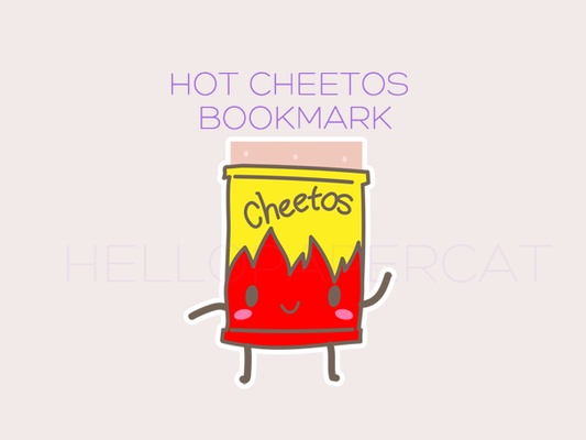 Hot Cheetos magnetic bookmark