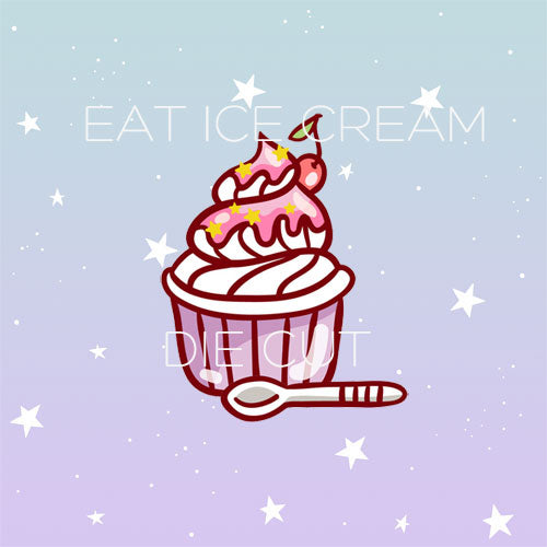 Ice Cream kind of day die cut